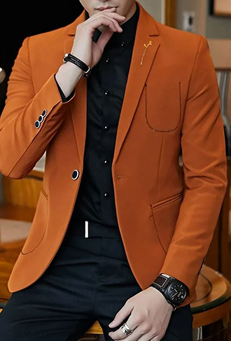Оранжевый цвет в мужском гардеробе