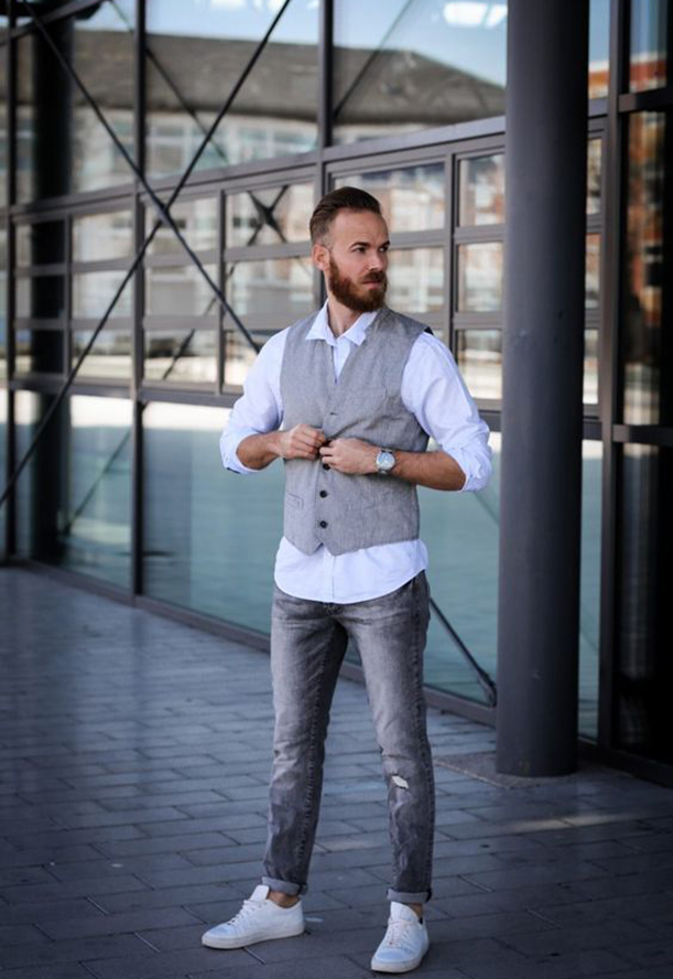 Как создать элегантный и современный мужской образ: выбираем стильный жилет 