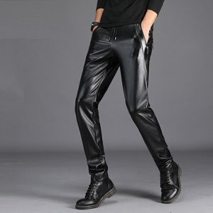 Мужские кожаные брюки: ещё один осенний тренд